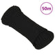 Vidaxl werkouw 5 mm 50 m polyester noir