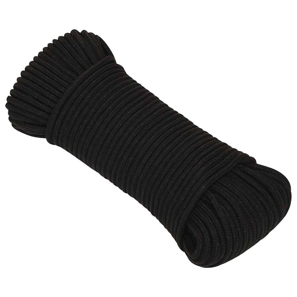 Vidaxl werkouw 5 mm 250 m polyester noir