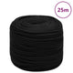 Vidaxl werkouw 8 mm 25 m polyester noir