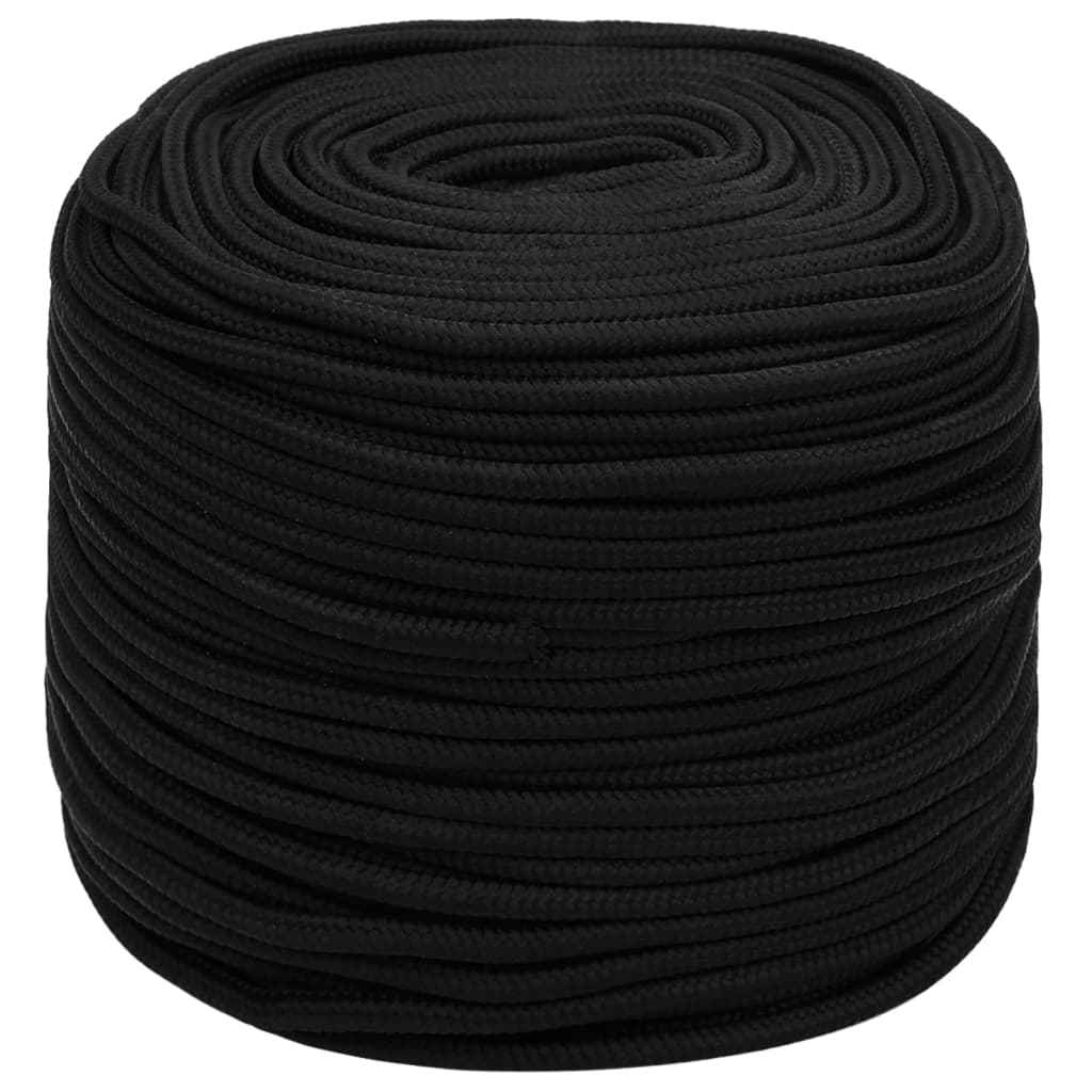 Vidaxl werkouw 8 mm 50 m polyester noir