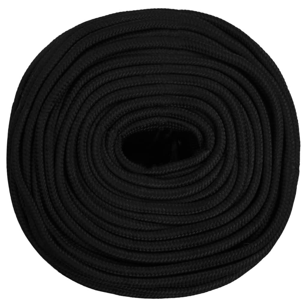 Vidaxl werkouw 8 mm 50 m polyester noir