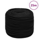 Vidaxl werkouw 10 mm 25 m polyester noir