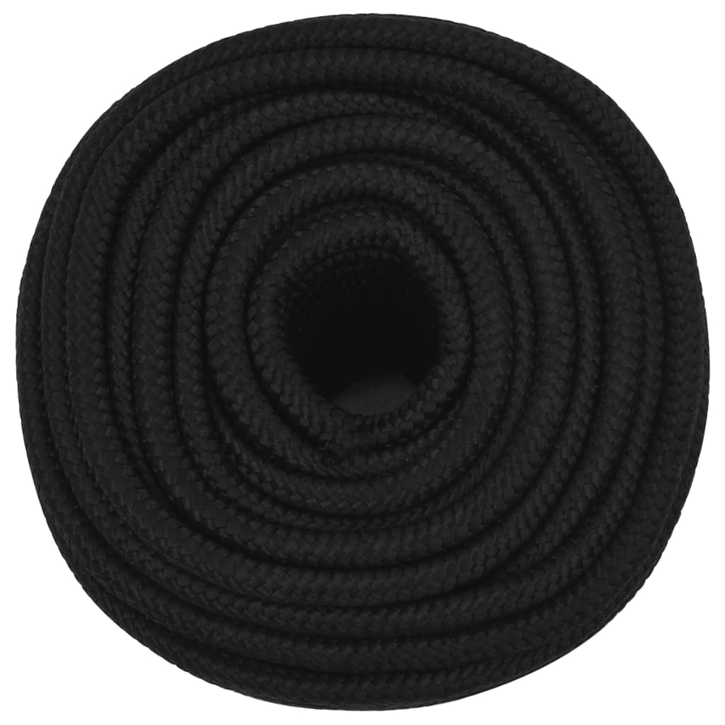 Vidaxl werkouw 14 mm 25 m polyester noir