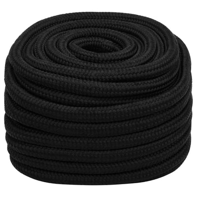 Vidaxl werkouw 20 mm 50 m polyester noir