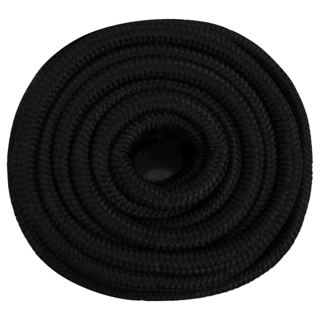 Vidaxl werkouw 25 mm 25 m polyester noir