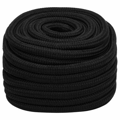 Vidaxl werkouw 25 mm 50 m polyester noir