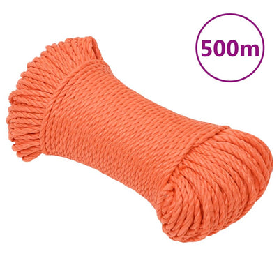 Vidaxl werkouw 3 mm 500 m polypropène oranje