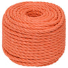 Vidaxl werkouw 12 mm 25 m polypropène oranje