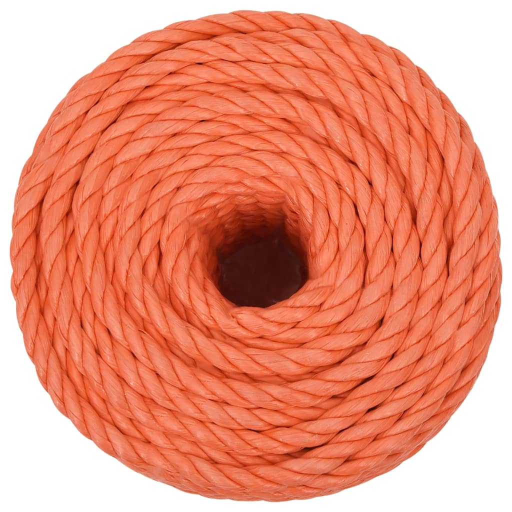 Vidaxl werkouw 14 mm 25 m polypropène oranje