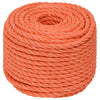 Vidaxl werkouw 24 mm 25 m polypropène oranje