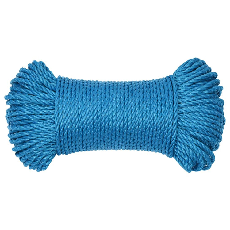 Vidaxl werkouw 6 mm 50 m de polypropène bleu