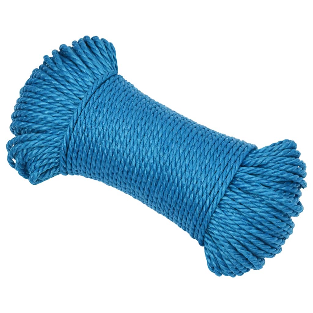 Vidaxl werkouw 8 mm 250 m en bleu en polypropène
