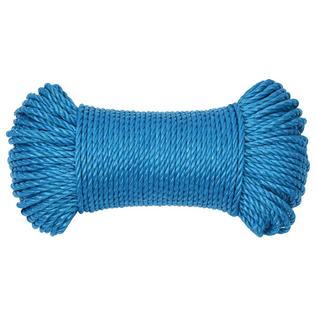 Vidaxl werkouw 8 mm 250 m en bleu en polypropène