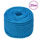 Vidaxl werkouw 10 mm 25 m de polypropène bleu