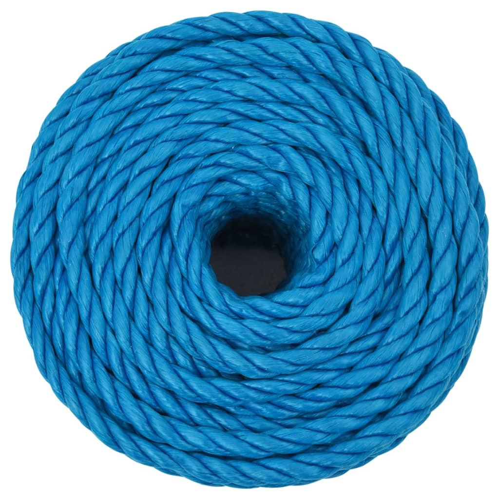 Vidaxl werkouw 10 mm 25 m de polypropène bleu
