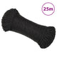 Vidaxl werkouw 3 mm 25 m de polypropène noir