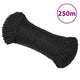 Vidaxl werkouw 3 mm 250 m de polypropène noir