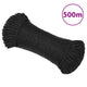 Vidaxl werkouw 6 mm 500 m de polypropène noir