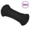Vidaxl werkouw 8 mm 50 m de polypropène noir