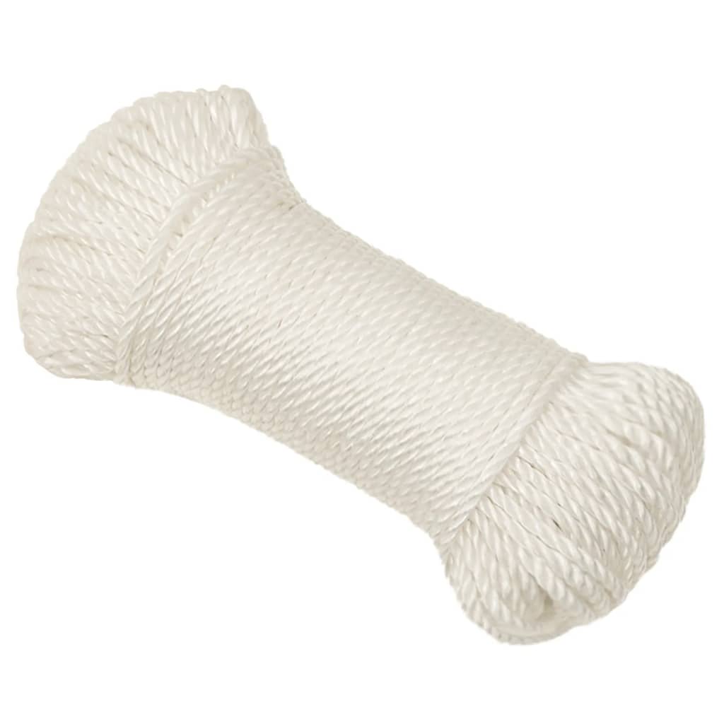 Vidaxl werkouw 6 mm 25 m de polypropène blanc