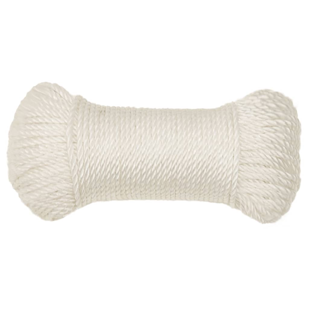 Vidaxl werkouw 8 mm 25 m de polypropène blanc