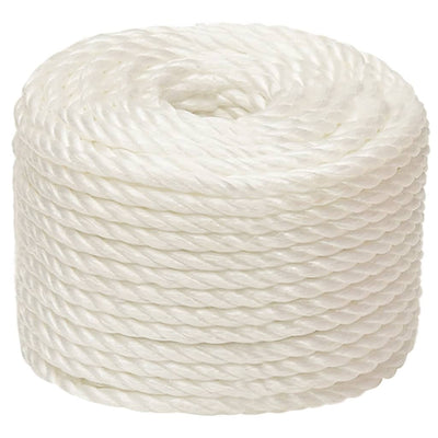 Vidaxl werkouw 10 mm 25 m de polypropène blanc