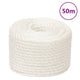 Vidaxl werkouw 10 mm 50 m de polypropène blanc