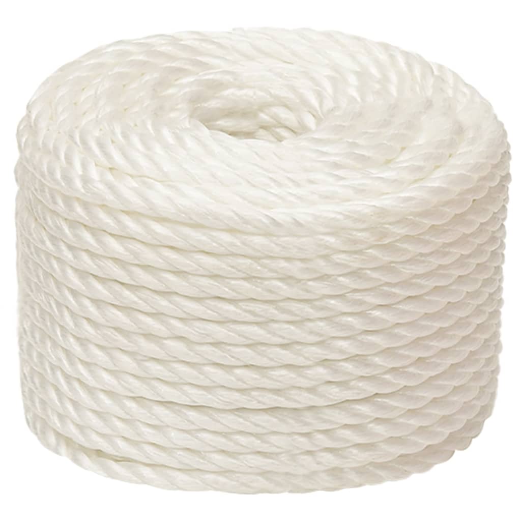 Vidaxl werkouw 12 mm 50 m de polypropène blanc