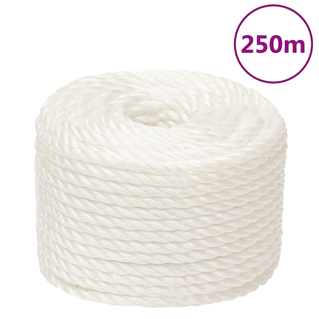 Vidaxl werkouw 16 mm 250 m en polypropène blanc