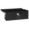 Boîte de stockage Vidaxl 60x23.5x23 cm en aluminium noir