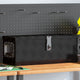 Boîte de stockage Vidaxl 60x23.5x23 cm en aluminium noir