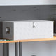 Boîte de rangement Vidaxl 90x47x33.5 cm Couleur en aluminium en aluminium