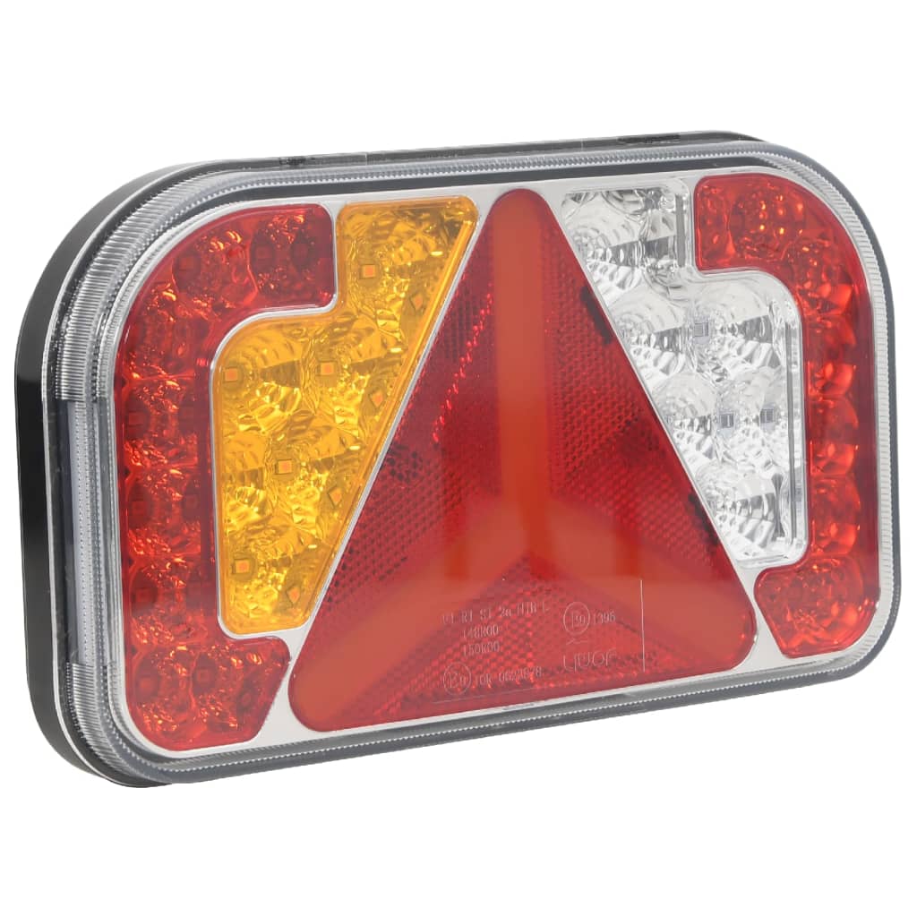 Supporters de Vidaxl 2 Lamp LED 12 V 24x5x14,5 cm rouge