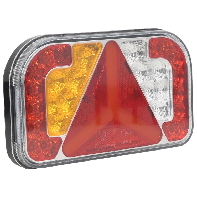 Supporters de Vidaxl 2 Lamp LED 12 V 24x5x14,5 cm rouge