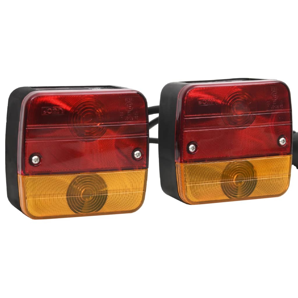 Vidaxl Supporter Lampes 2 St Classic Pear 12 V 10.5x5x9.5 cm rouge