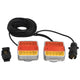 Supporters de Vidaxl 2 LED LED 12 V 10,5x7.5x10 cm rouge