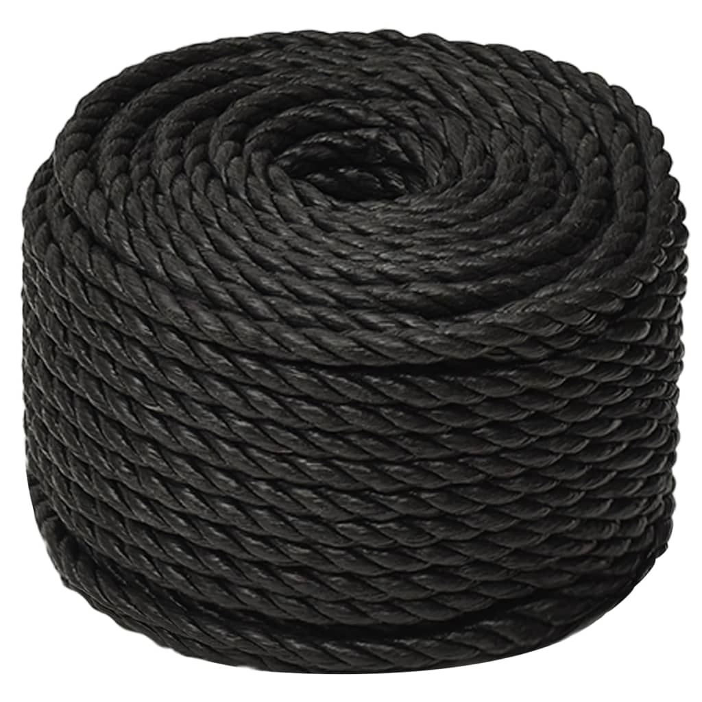 Vidaxl werkouw 20 mm 25 m de polypropène noir
