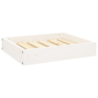 Vidaxxl lit pour chien 51,5x44x9 cm bois de pin massif blanc