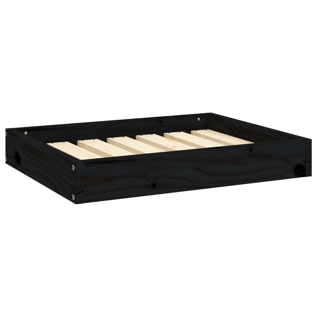 Vidaxl Dog Basket 61.5x49x9 cm Pine solide noir