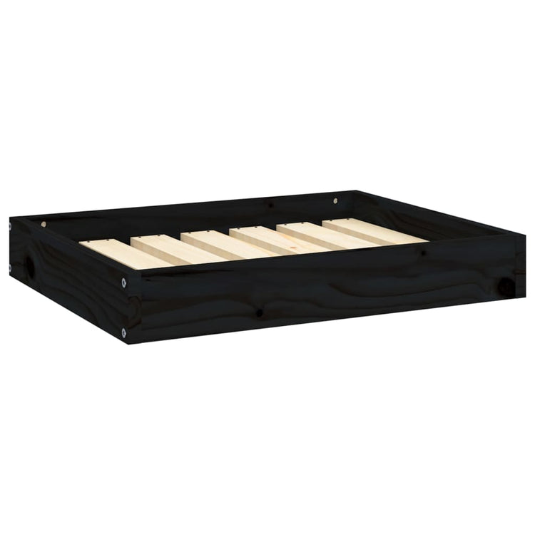 Vidaxl Dog Basket 61.5x49x9 cm Pine solide noir