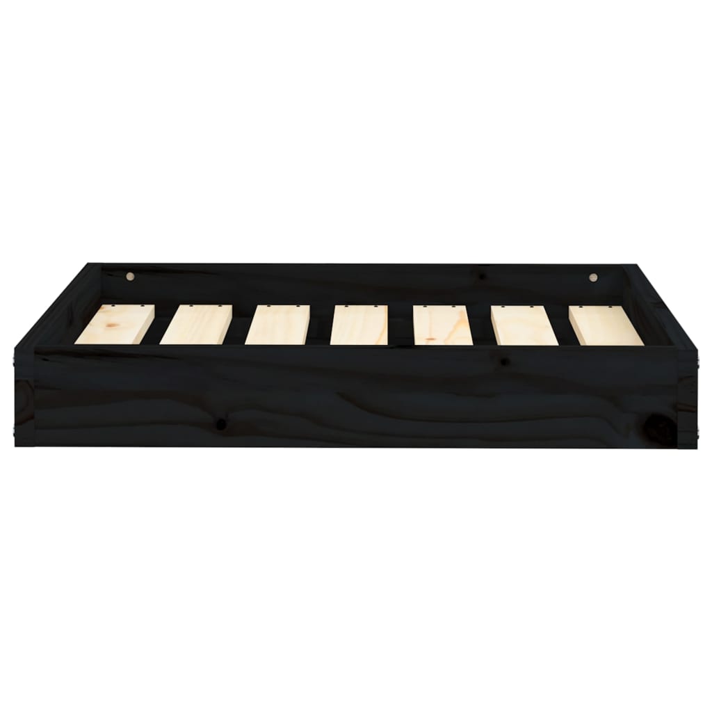 Vidaxl Dog Basket 61.5x49x9 cm Pine solide noir