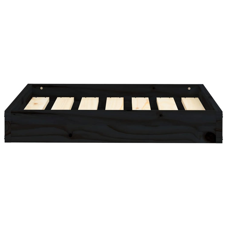 Vidaxl Dog Basket 61.5x49x9 cm Pine solide noir