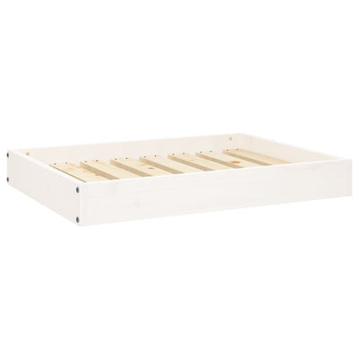 Vidaxl Dog Basket 71.5x54x9 cm Pine solide blanc