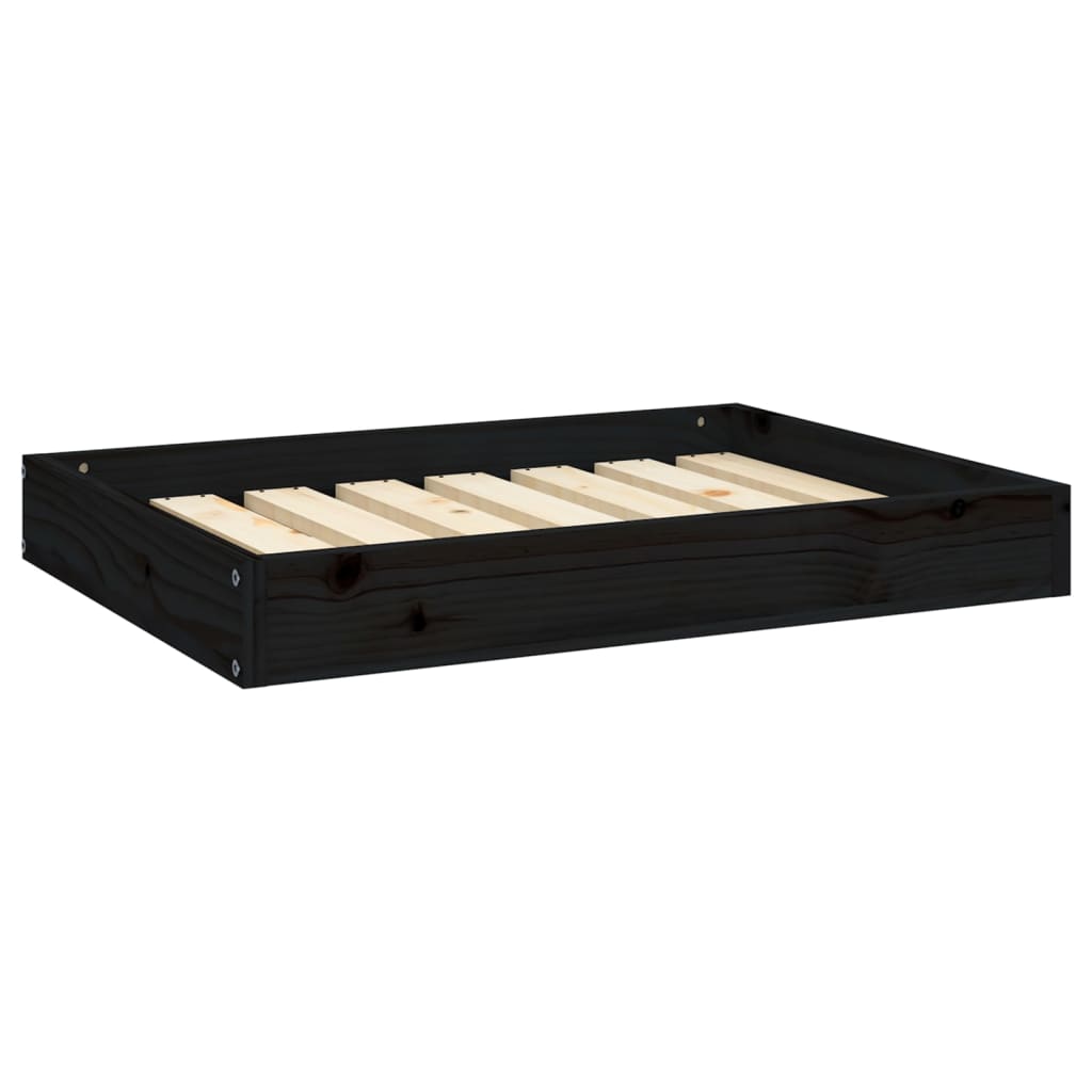 Vidaxl Dog Basket 71.5x54x9 cm Pine solide noir