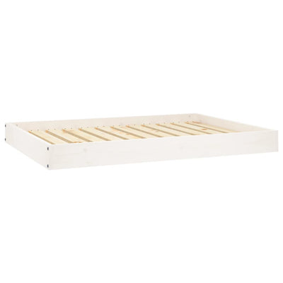Vidaxxl lit pour chien 101,5x74x9 cm bois de pin massif blanc