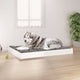 Vidaxxl lit pour chien 101,5x74x9 cm bois de pin massif blanc