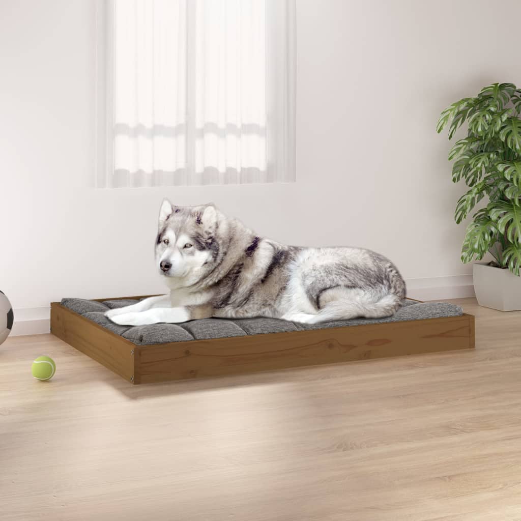 Vidaxl Dog Basket 101.5x74x9 cm Pine solide Honey Brown