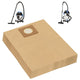 VidaXL sacs d'aspirateur pour aspirateur eau et poussière 10 pièces marron