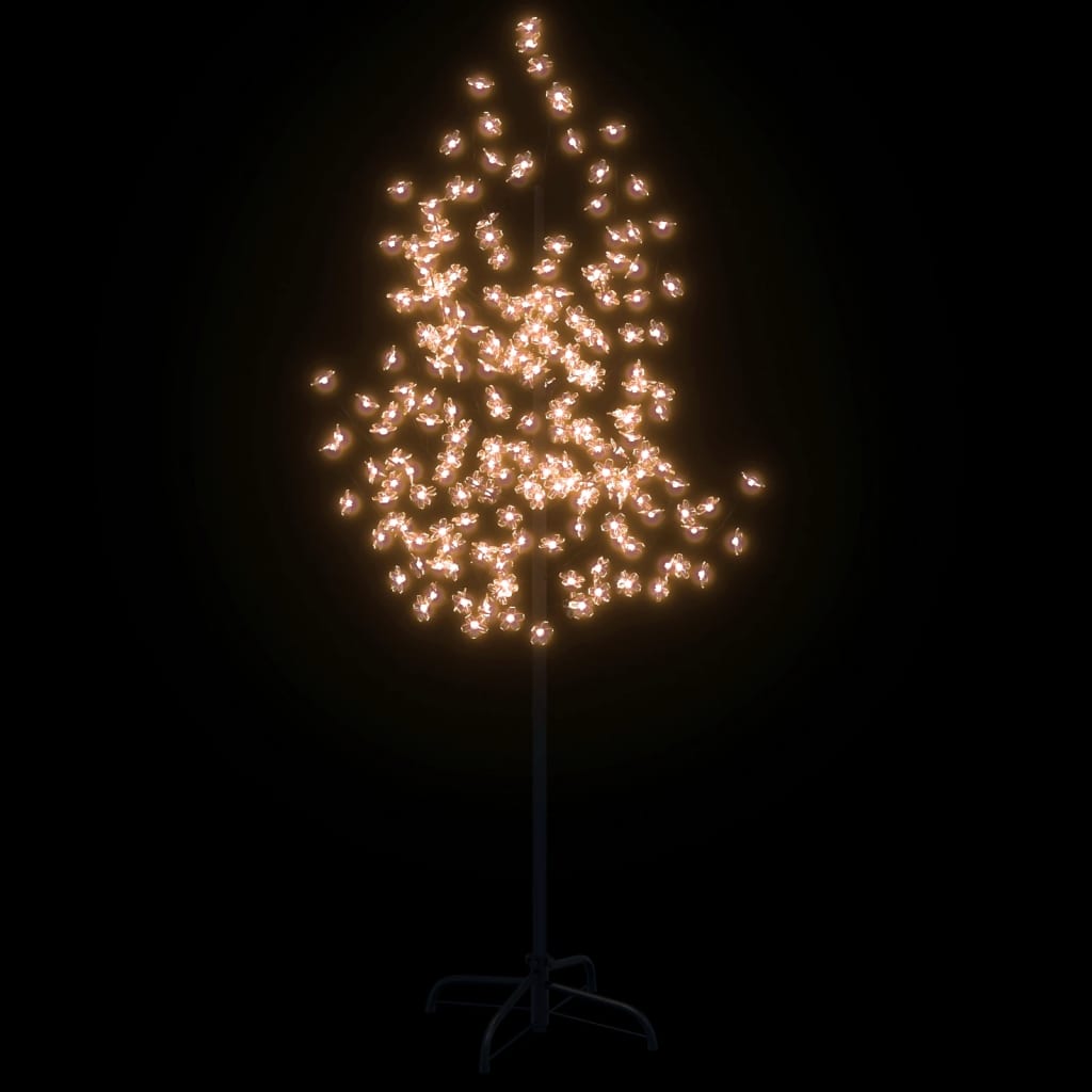 Vidaxl Boom Cherry Blossom 200 LEDS blanc chaud 180 cm