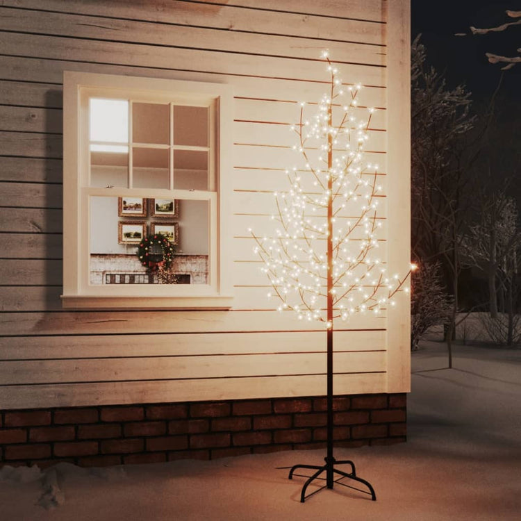 Vidaxl Boom Cherry Blossom 220 LEDS blanc chaud 220 cm